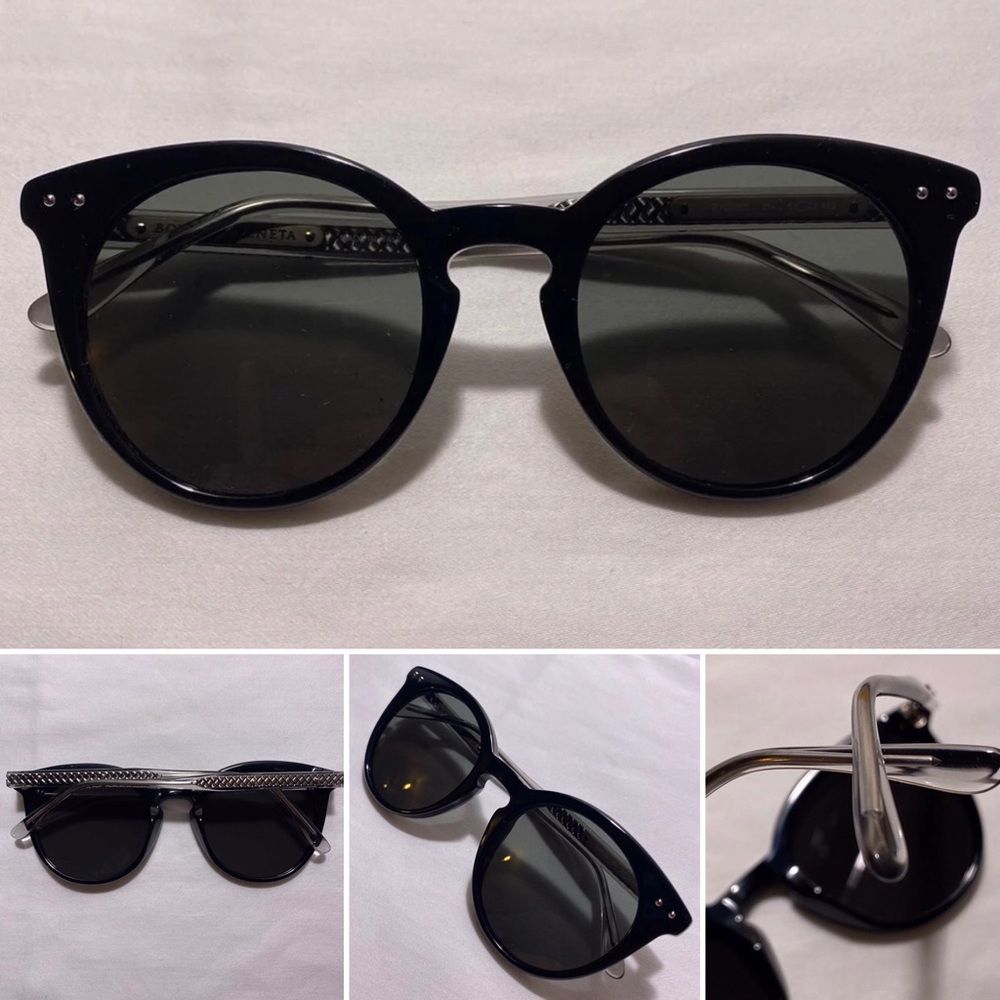 Bottega Veneta Cat Eye Black Sunglasses